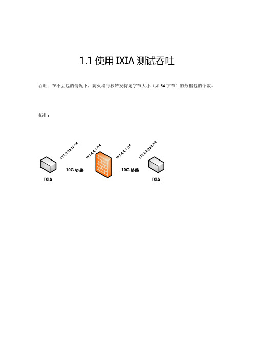 IXIA 性能测试(吞吐、并发、新建)