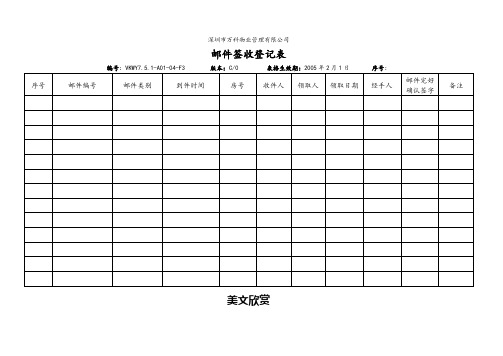 7.5.1-A01-04-F3 邮件签收登记表