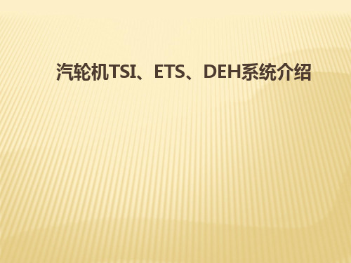 汽轮机TSI、DEH、ETS系统介绍