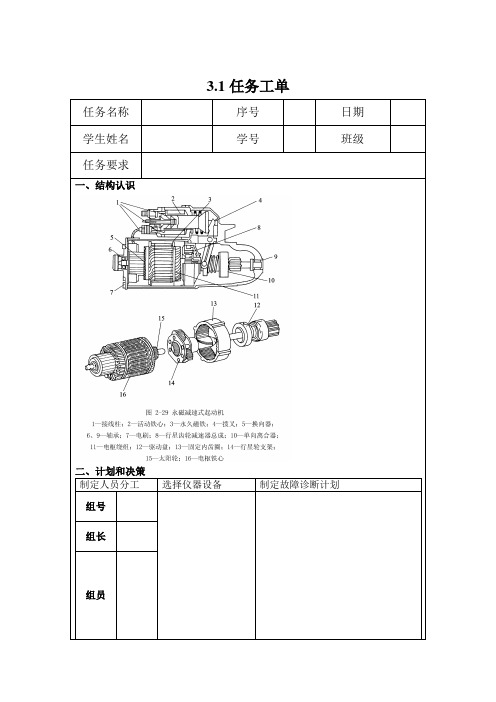 任务工单