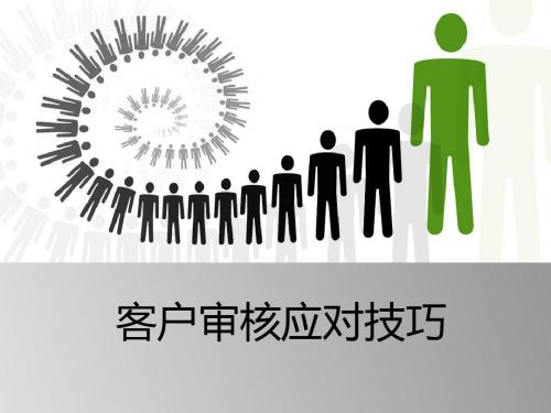 客户审核应对技巧ppt课件