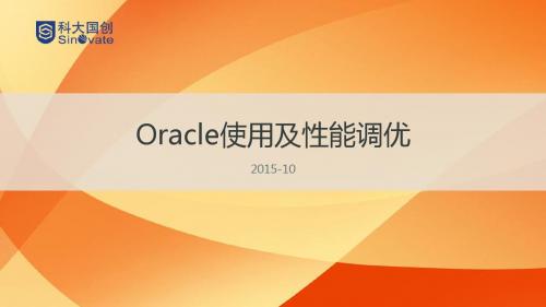 Oracle使用大全及性能调优