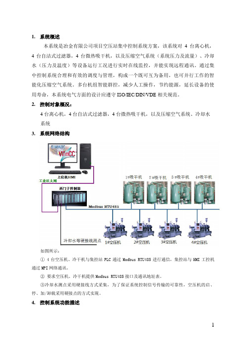 空压站集中控制系统方案(空压站集中控制系统技术方案)