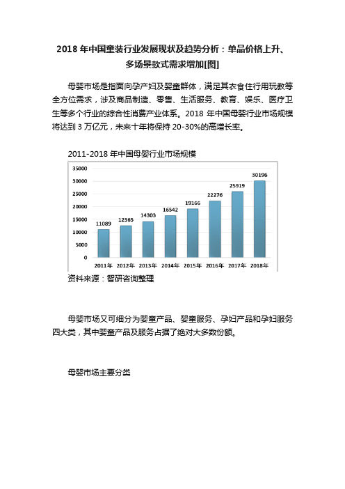 2018年中国童装行业发展现状及趋势分析：单品价格上升、多场景款式需求增加[图]