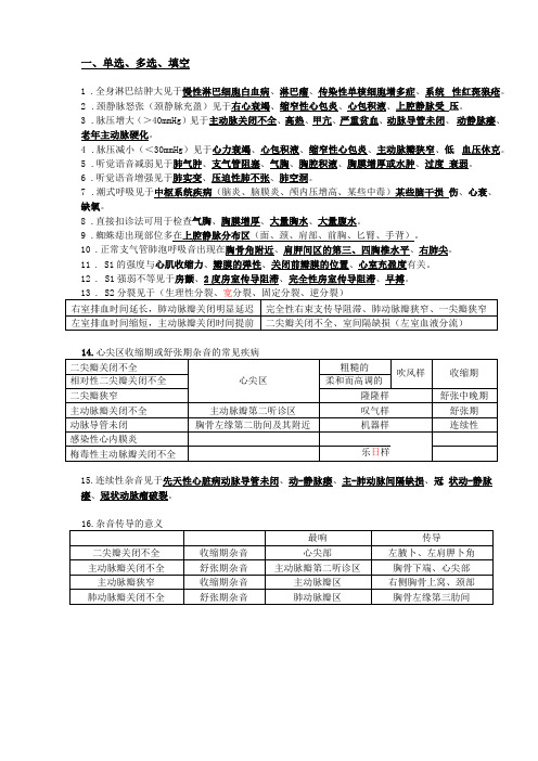 诊断学基础-期中