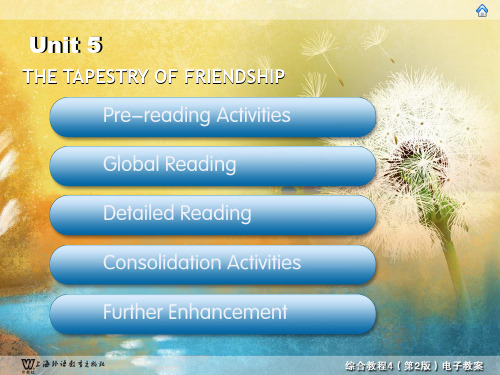 综合英语教程Unit5the tapestry of friendship