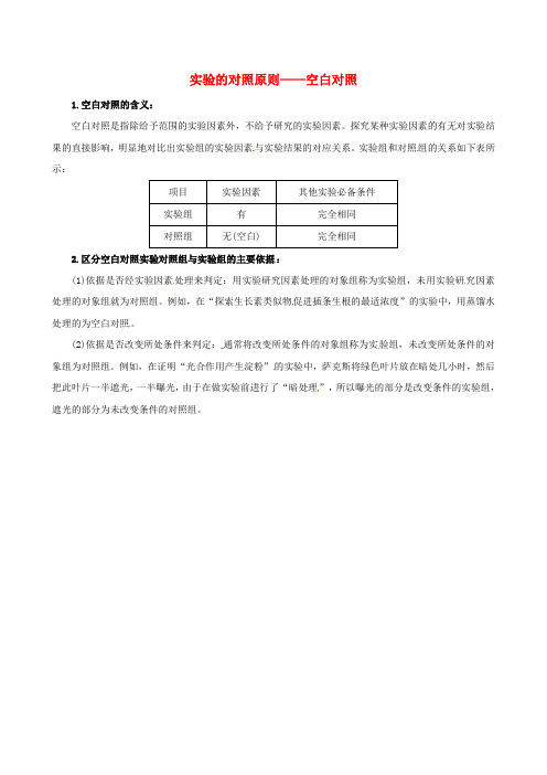 高考生物大一轮复习实验技能积累探究活动3.1.1细胞分裂素类似物(6-BA)对植物生命活动的调节教案中图版