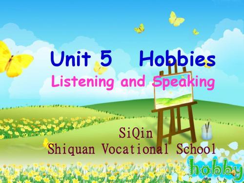 hobbies 说课课件