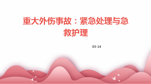 重大外伤事故：紧急处理与急救护理