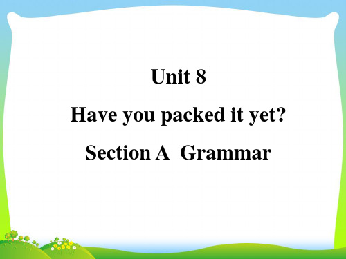 鲁教版八年级英语下册Unit8 Grammar 精品课件