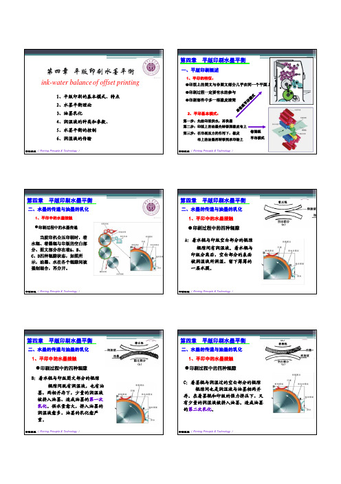 印刷原理4.ink-water balance of  of offset printing