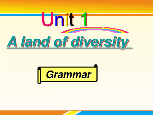 人教课标版高中英语选修8Unit1Grammar  (共25张PPT)