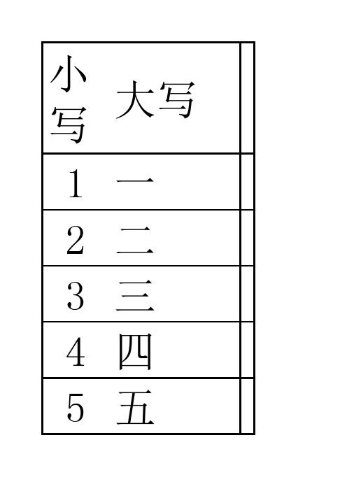 数字 大小写转换