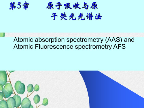 原子吸收与原子荧光光谱法