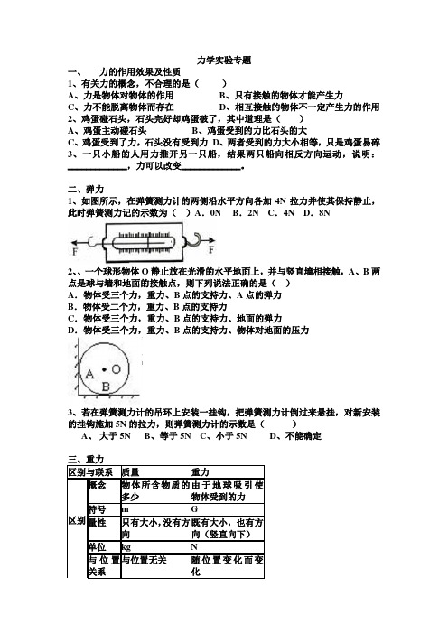 力学 实验