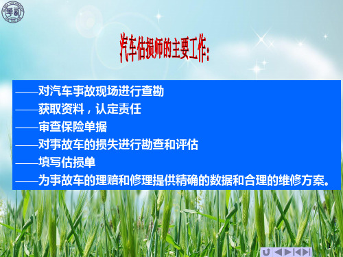 汽车评估师碰撞分析与评估-PPT