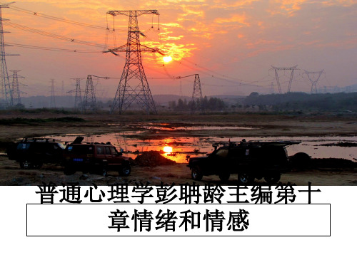 最新普通心理学彭聃龄主编第十章情绪和情感ppt课件