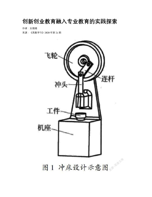 创新创业教育融入专业教育的实践探索