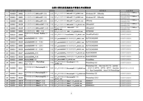 高新技术考试科目