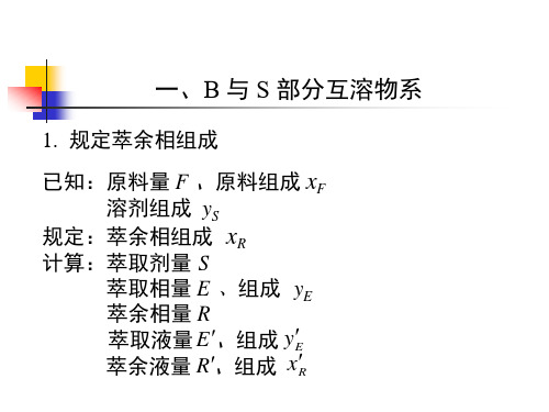 第五章 液液萃取 化工原理  41-42学时