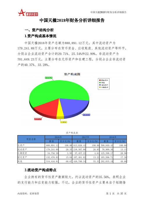 中国天楹2018年财务分析详细报告-智泽华