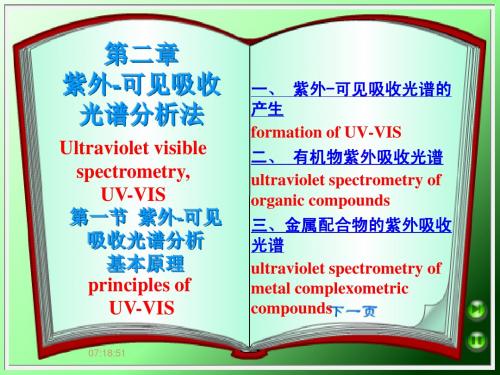 紫外吸收光谱基本原理