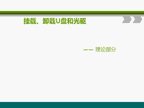 挂载、卸载U盘和光驱