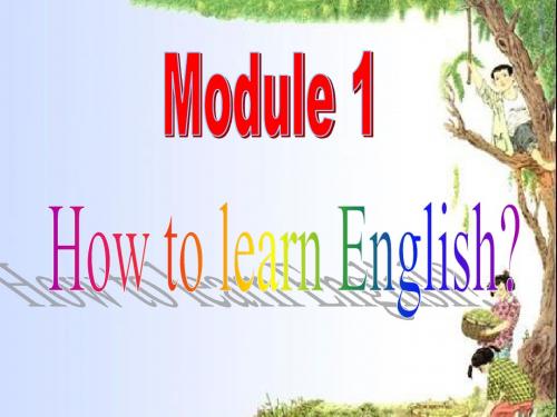 外研版八年级英语上册 Module 1 How to learn English 课件(精品)