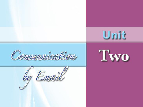 高教版中职英语(拓展模块)Uint 2《Communication》ppt课件2