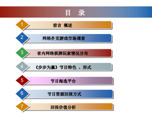 电视棋牌娱乐节目招商方案共35页文档