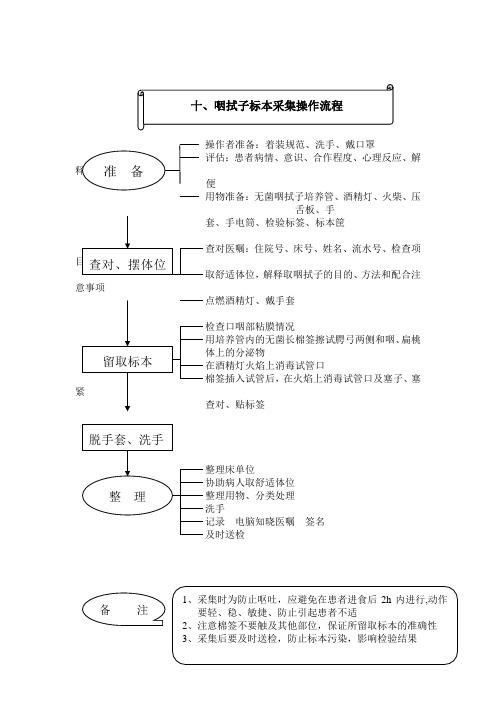 咽拭子标本采集操作流程