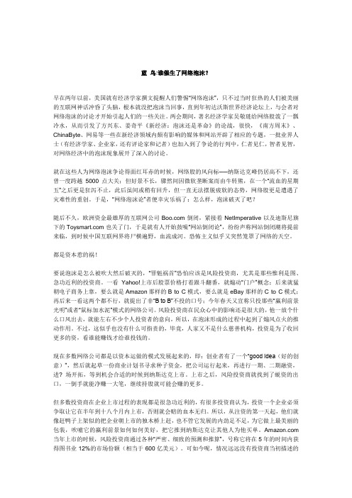 通过网络泡沫反思当下的新能源概念炒作