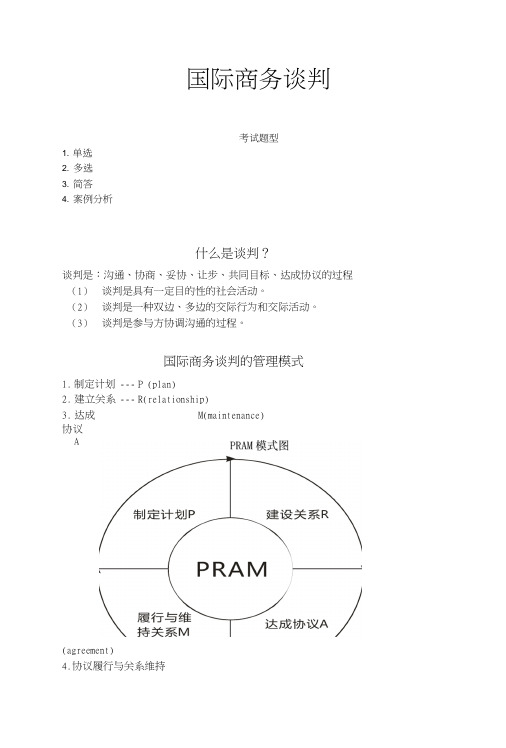 国际商务谈判复习.docx