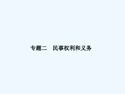 民事权利和义务 PPT