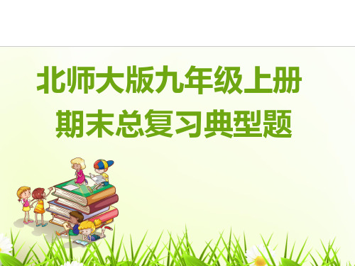 北师大版数学九年级(上册)(全册)复习