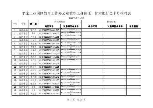 核对表(演武小学)