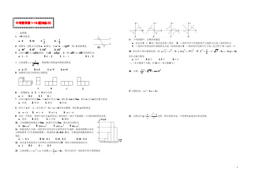 中考数学 第118题训练(5)(无答案)