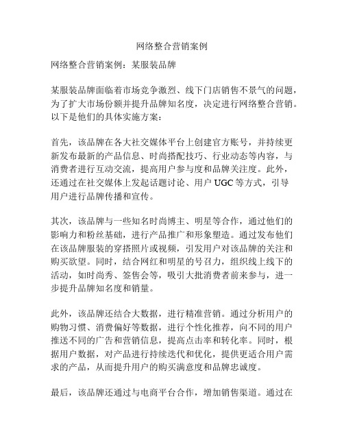 网络整合营销案例