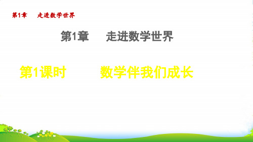 2022秋七年级数学上册 第一章 走进数学世界 1.1数学伴我们成长授课课件华东师大版