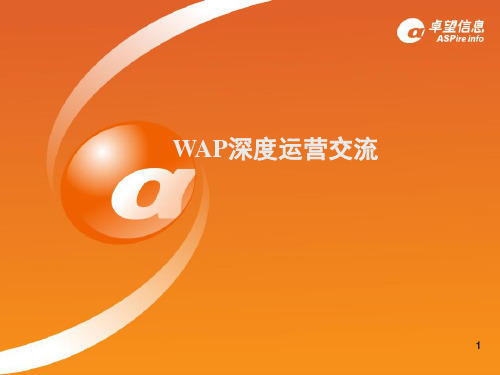 中移动WAP深度运营交流