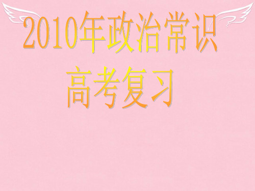 高三政治常识市辅导课件全国通用