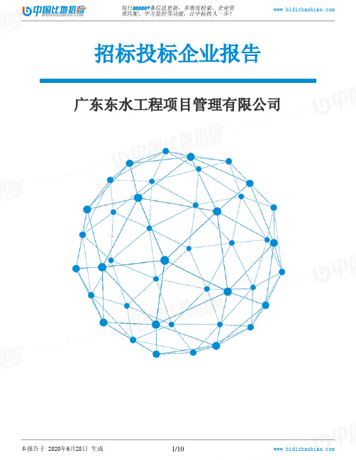 广东东水工程项目管理有限公司-招投标数据分析报告