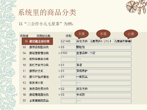 连锁药店商品分类ppt课件