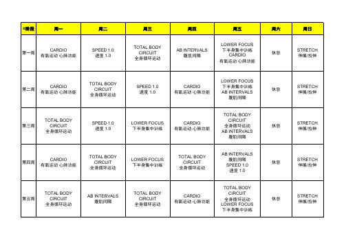 FOCUS-T25健身操课表(打印版)