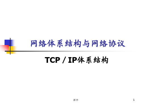 TCP／IP体系结构 ppt课件