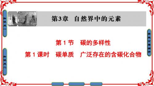 【课堂新坐标】16-17学年高中化学鲁教版必修1第3章自然界中的元素-第1节-第1课时