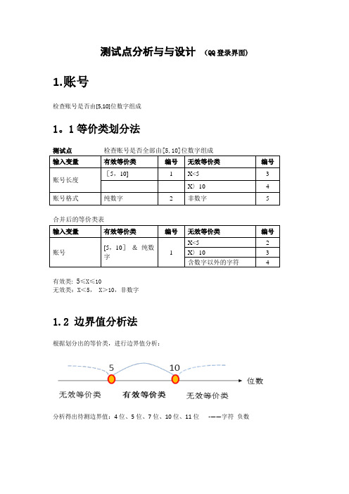 测试用例设计方法-范例-QQ登录