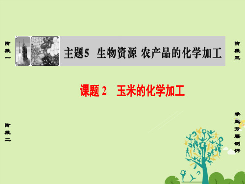 高中化学主题5生物资源农产品的化学加工课题2玉米的化学加工课件鲁科版选修2