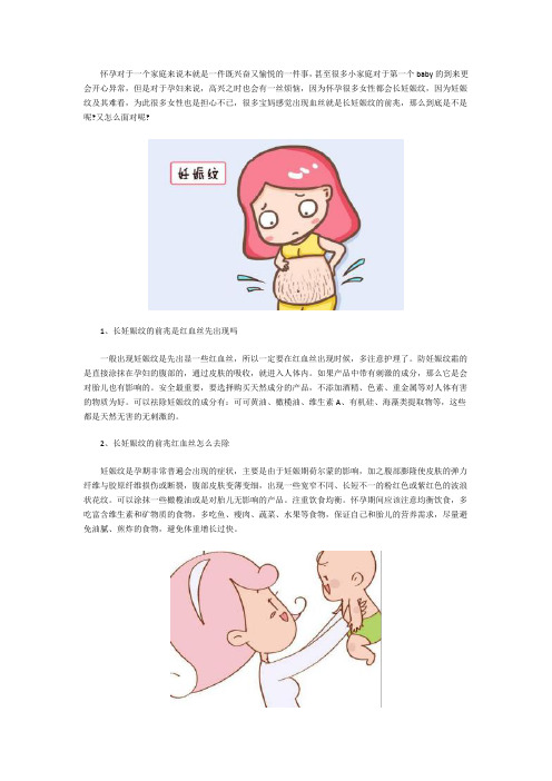 长妊娠纹的前兆是出现红血丝吗