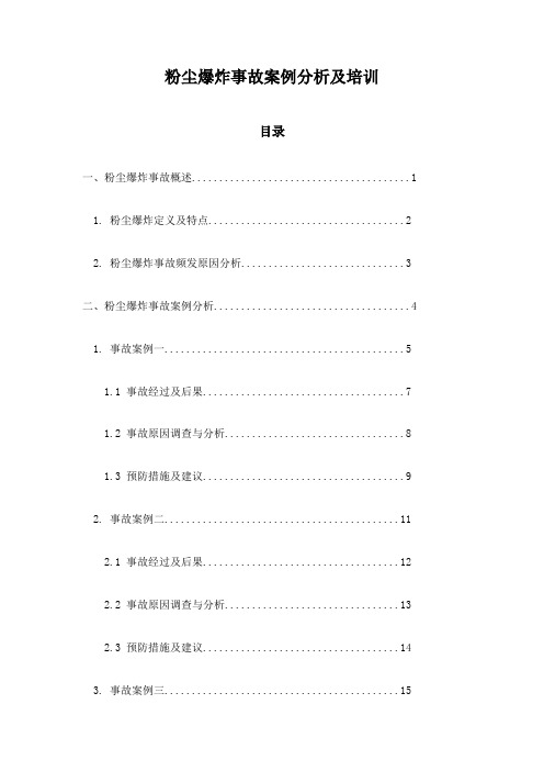 粉尘爆炸事故案例分析及培训